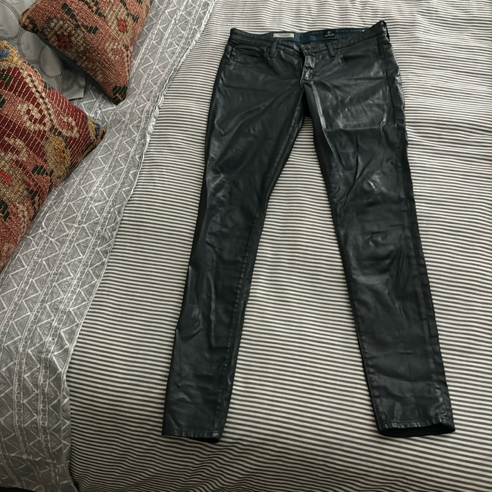 Adriano Goldschmied Leather-look pants